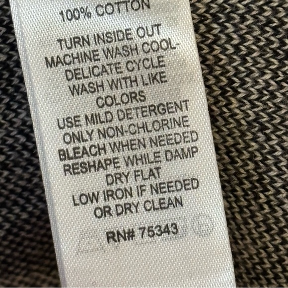 Jessica Simpson Aztec Print Long Open Cardigan Black/Cream Size L Cotton - Picture 11 of 14